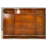 Mahogany Bow Front Server