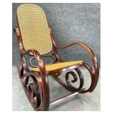 Bentwood Caned Rocking Chair