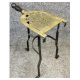Brass & Cast Iron Fireplace Trivet