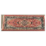 2.4 x 5.10 Antique / Vtg Hand Knotted Persian Rug