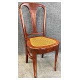 Antique Cane Seat Splat Back Chair