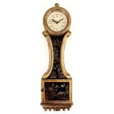 Hand Painted Small Banjo Wall Clock / Key Storage