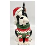 Blue Sky Clayworks Christmas Boston Terrier