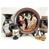Group Vintage Greek Pottery