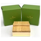 2pc Kate Spade Two Hearts Keepsake Boxes