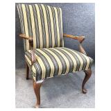 Formal Walnut Frame Armchair