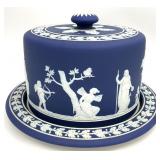 Wedgwood Blue Jasperware Cake Safe & Lid