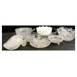 Asst. Vintage Cut Glass Dishes & More