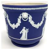 Wedgwood Blue Jasperware #317 7 " Jardiniere