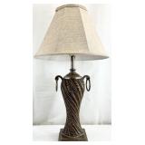 Quality Twisted Herringbone Design Table Lamp