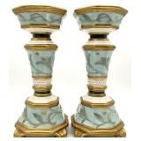 2 Fitz & Floyd Clairmont Pillar Candle Holders