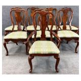 8 Queen Anne Splat Back Dining Chairs
