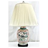 Hand Painted Chinese Ginger Jar Lamp