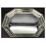 Octagon Faceted Beveled Mirror Vanity Tray