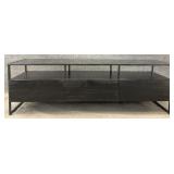 New Union Home Glass Top Media Stand