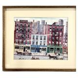 Mid Century Reigel Folk Art Print
