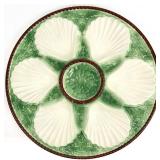 French Majolica Style Oyster Plate