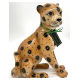 12 " Ceramic Cheetah Figure
