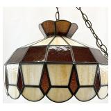 Vintage Stained Glass Style Hanging Light