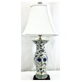 Chinoiserie Yellow & Blue Porcelain Lamp