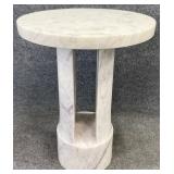 White Marble Side Table