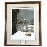 Bob Timberlake (NC) Signed Midday Cabin Scene Art