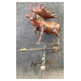 Metal Moose Weathervane