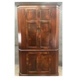 Mahogany Blind Door Corner Cabinet