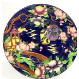 Maling Pottery Pagoda Lanterns Embossed Plate