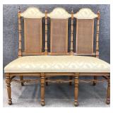 8 Leg Cane Back Settee