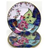 4 Metropolitan Museum Art Tobacco Leaf Tin Plates