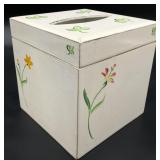 Vietri Hand Painted Wooden Tissue Box Cover