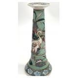 Vintage Chinese Hand Painted Porcelain Candlestick