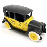 Cast Iron Yellow Taxi Style Car