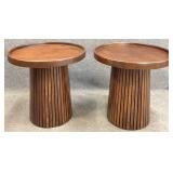 Pair New Union Home Mahogany End Tables