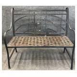 Metal Outdoor Bird Motif Bench A