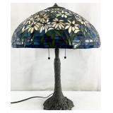 Tiffany Style Floral Stained Glass Table Lamp