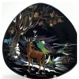 Longwy French Ceramic Hand Painted Plate