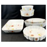 6 Andrea By Sadek Country Flowers Baking Dishes