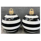 Pair Grandin Road Oversized Yard Ornaments