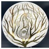 Waylande Gregory 22K Gold Accented Seahorse Plate