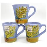 3 Vietri Italian Pottery Mugs