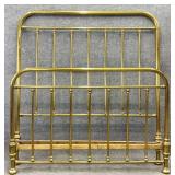 Antique Brass Three-Quarter Bed