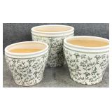 3 New Ceramic Planters