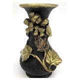 Antique / Vintage Japanese Bronze & Gilt Vase