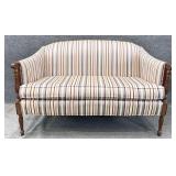 PA House Striped Sheraton Style Settee