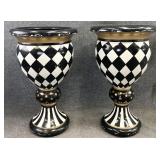 Pair Grandinroad Zara Pedestal Planters
