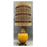 XL Mid Century Maria Kipp? Shade, Ceramic Lamp