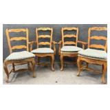 Four French Country Dining Chairs