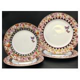 4pc Lenox Melli Mello Isabelle Floral Plates